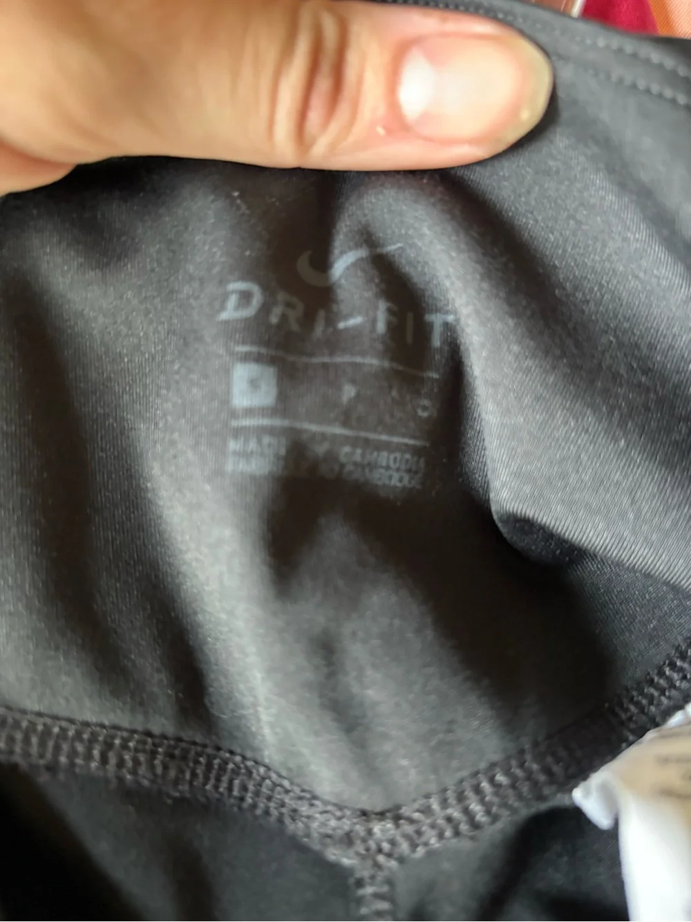 Nike Black Leggings with White Swoosh